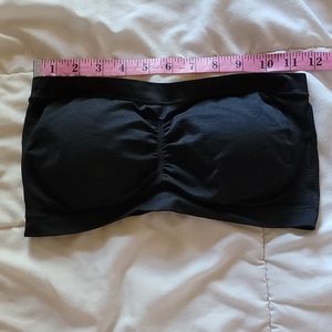 One Size Fits All Strapless Black Bandeau